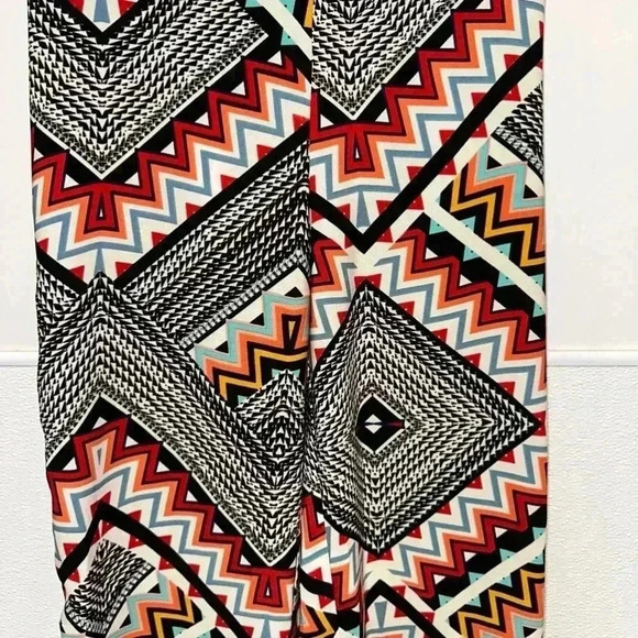 Stoosh Boho Palazzo Wide Leg Pants / Woman’s Small / Multicolored - Picture 3 of 13